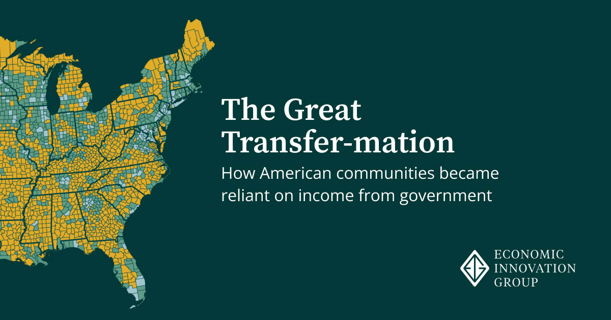 Not long ago, money from government programs like Social Security or SNAP — known as transfers — featured minimally in Americans’ personal incom