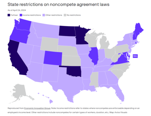 Mapped: Where noncompete agreements are banned or restricted